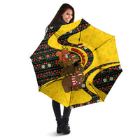 Germany Christmas Umbrella with Bear Boar Otter Squirrel and Holiday Pattern Design - Wonder Print Shop