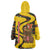Germany Christmas Wearable Blanket Hoodie with Bear Boar Otter Squirrel and Holiday Pattern Design - Wonder Print Shop