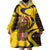 Germany Christmas Wearable Blanket Hoodie with Bear Boar Otter Squirrel and Holiday Pattern Design - Wonder Print Shop