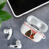Germany Christmas AirPods Case with German Shepherd Dog Gingerbread Tree and Red Holiday Pattern - Wonder Print Shop
