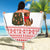 Germany Christmas Beach Blanket with German Shepherd Dog Gingerbread Tree and Red Holiday Pattern - Wonder Print Shop
