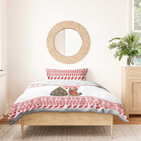 Germany Christmas Bedding Set with German Shepherd Dog Gingerbread Tree and Red Holiday Pattern - Wonder Print Shop