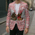 Germany Christmas Blazer with German Shepherd Dog Gingerbread Tree and Red Holiday Pattern - Wonder Print Shop