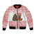 Germany Christmas Bomber Jacket with German Shepherd Dog Gingerbread Tree and Red Holiday Pattern - Wonder Print Shop