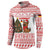 Germany Christmas Button Sweatshirt with German Shepherd Dog Gingerbread Tree and Red Holiday Pattern - Wonder Print Shop