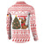 Germany Christmas Button Sweatshirt with German Shepherd Dog Gingerbread Tree and Red Holiday Pattern - Wonder Print Shop