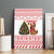 Germany Christmas Canvas Wall Art with German Shepherd Dog Gingerbread Tree and Red Holiday Pattern - Wonder Print Shop