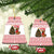 Germany Christmas Ceramic Ornament with German Shepherd Dog Gingerbread Tree and Red Holiday Pattern - Wonder Print Shop