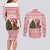 Germany Christmas Couples Matching Long Sleeve Bodycon Dress and Long Sleeve Button Shirt with German Shepherd Dog Gingerbread Tree and Red Holiday Pattern - Wonder Print Shop