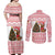 Germany Christmas Couples Matching Off Shoulder Maxi Dress and Long Sleeve Button Shirt with German Shepherd Dog Gingerbread Tree and Red Holiday Pattern - Wonder Print Shop