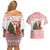Germany Christmas Couples Matching Off Shoulder Short Dress and Hawaiian Shirt with German Shepherd Dog Gingerbread Tree and Red Holiday Pattern - Wonder Print Shop