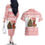 Germany Christmas Couples Matching Off The Shoulder Long Sleeve Dress and Hawaiian Shirt with German Shepherd Dog Gingerbread Tree and Red Holiday Pattern - Wonder Print Shop
