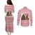 Germany Christmas Couples Matching Puletasi and Long Sleeve Button Shirt with German Shepherd Dog Gingerbread Tree and Red Holiday Pattern - Wonder Print Shop