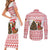 Germany Christmas Couples Matching Short Sleeve Bodycon Dress and Long Sleeve Button Shirt with German Shepherd Dog Gingerbread Tree and Red Holiday Pattern - Wonder Print Shop