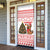 Germany Christmas Door Cover with German Shepherd Dog Gingerbread Tree and Red Holiday Pattern - Wonder Print Shop