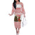 Germany Christmas Family Matching Off The Shoulder Long Sleeve Dress and Hawaiian Shirt with German Shepherd Dog Gingerbread Tree and Red Holiday Pattern - Wonder Print Shop