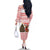 Germany Christmas Family Matching Off The Shoulder Long Sleeve Dress and Hawaiian Shirt with German Shepherd Dog Gingerbread Tree and Red Holiday Pattern - Wonder Print Shop