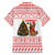 Germany Christmas Family Matching Off Shoulder Maxi Dress and Hawaiian Shirt with German Shepherd Dog Gingerbread Tree and Red Holiday Pattern - Wonder Print Shop