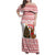 Germany Christmas Family Matching Off Shoulder Maxi Dress and Hawaiian Shirt with German Shepherd Dog Gingerbread Tree and Red Holiday Pattern - Wonder Print Shop