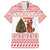 Germany Christmas Family Matching Short Sleeve Bodycon Dress and Hawaiian Shirt with German Shepherd Dog Gingerbread Tree and Red Holiday Pattern - Wonder Print Shop