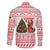 Germany Christmas Family Matching Short Sleeve Bodycon Dress and Hawaiian Shirt with German Shepherd Dog Gingerbread Tree and Red Holiday Pattern - Wonder Print Shop