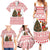 Germany Christmas Family Matching Summer Maxi Dress and Hawaiian Shirt with German Shepherd Dog Gingerbread Tree and Red Holiday Pattern - Wonder Print Shop