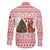 Germany Christmas Family Matching Tank Maxi Dress and Hawaiian Shirt with German Shepherd Dog Gingerbread Tree and Red Holiday Pattern - Wonder Print Shop