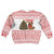 Germany Christmas Kid Ugly Christmas Sweater with German Shepherd Dog Gingerbread Tree and Red Holiday Pattern - Wonder Print Shop