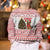 Germany Christmas Kid Ugly Christmas Sweater with German Shepherd Dog Gingerbread Tree and Red Holiday Pattern - Wonder Print Shop