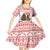 Germany Christmas Kid Short Sleeve Dress with German Shepherd Dog Gingerbread Tree and Red Holiday Pattern - Wonder Print Shop