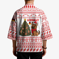 Germany Christmas Kimono with German Shepherd Dog Gingerbread Tree and Red Holiday Pattern - Wonder Print Shop