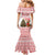 Germany Christmas Mermaid Dress with German Shepherd Dog Gingerbread Tree and Red Holiday Pattern - Wonder Print Shop