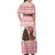 Germany Christmas Off Shoulder Maxi Dress with German Shepherd Dog Gingerbread Tree and Red Holiday Pattern - Wonder Print Shop