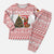 Germany Christmas Pajama Set with German Shepherd Dog Gingerbread Tree and Red Holiday Pattern - Wonder Print Shop