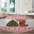 Germany Christmas Round Carpet with German Shepherd Dog Gingerbread Tree and Red Holiday Pattern - Wonder Print Shop