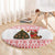 Germany Christmas Round Carpet with German Shepherd Dog Gingerbread Tree and Red Holiday Pattern - Wonder Print Shop