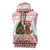 Germany Christmas Sleeveless Zip Hoodie with German Shepherd Dog Gingerbread Tree and Red Holiday Pattern - Wonder Print Shop