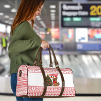 Germany Christmas Travel Bag with German Shepherd Dog Gingerbread Tree and Red Holiday Pattern - Wonder Print Shop