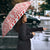 Germany Christmas Umbrella with German Shepherd Dog Gingerbread Tree and Red Holiday Pattern - Wonder Print Shop