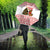 Germany Christmas Umbrella with German Shepherd Dog Gingerbread Tree and Red Holiday Pattern - Wonder Print Shop