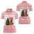 Germany Christmas Women Polo Shirt with German Shepherd Dog Gingerbread Tree and Red Holiday Pattern - Wonder Print Shop