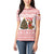 Germany Christmas Women Polo Shirt with German Shepherd Dog Gingerbread Tree and Red Holiday Pattern - Wonder Print Shop