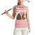 Germany Christmas Women Sleeveless Polo Shirt with German Shepherd Dog Gingerbread Tree and Red Holiday Pattern - Wonder Print Shop