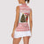 Germany Christmas Women Sleeveless Polo Shirt with German Shepherd Dog Gingerbread Tree and Red Holiday Pattern - Wonder Print Shop