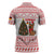 Germany Christmas Zipper Polo Shirt with German Shepherd Dog Gingerbread Tree and Red Holiday Pattern - Wonder Print Shop