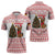 Germany Christmas Zipper Polo Shirt with German Shepherd Dog Gingerbread Tree and Red Holiday Pattern - Wonder Print Shop