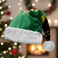 Bolivia Christmas Santa Hat with Santa Claus Llama Andean Outfit and Festive Tree Design - Wonder Print Shop