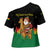 Bolivia Christmas Cross Shoulder Shirt with Santa Claus Llama Andean Outfit and Festive Tree Design - Wonder Print Shop