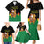 Bolivia Christmas Family Matching Mermaid Dress and Hawaiian Shirt with Santa Claus Llama Andean Outfit and Festive Tree Design - Wonder Print Shop