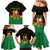 Bolivia Christmas Family Matching Mermaid Dress and Hawaiian Shirt with Santa Claus Llama Andean Outfit and Festive Tree Design - Wonder Print Shop